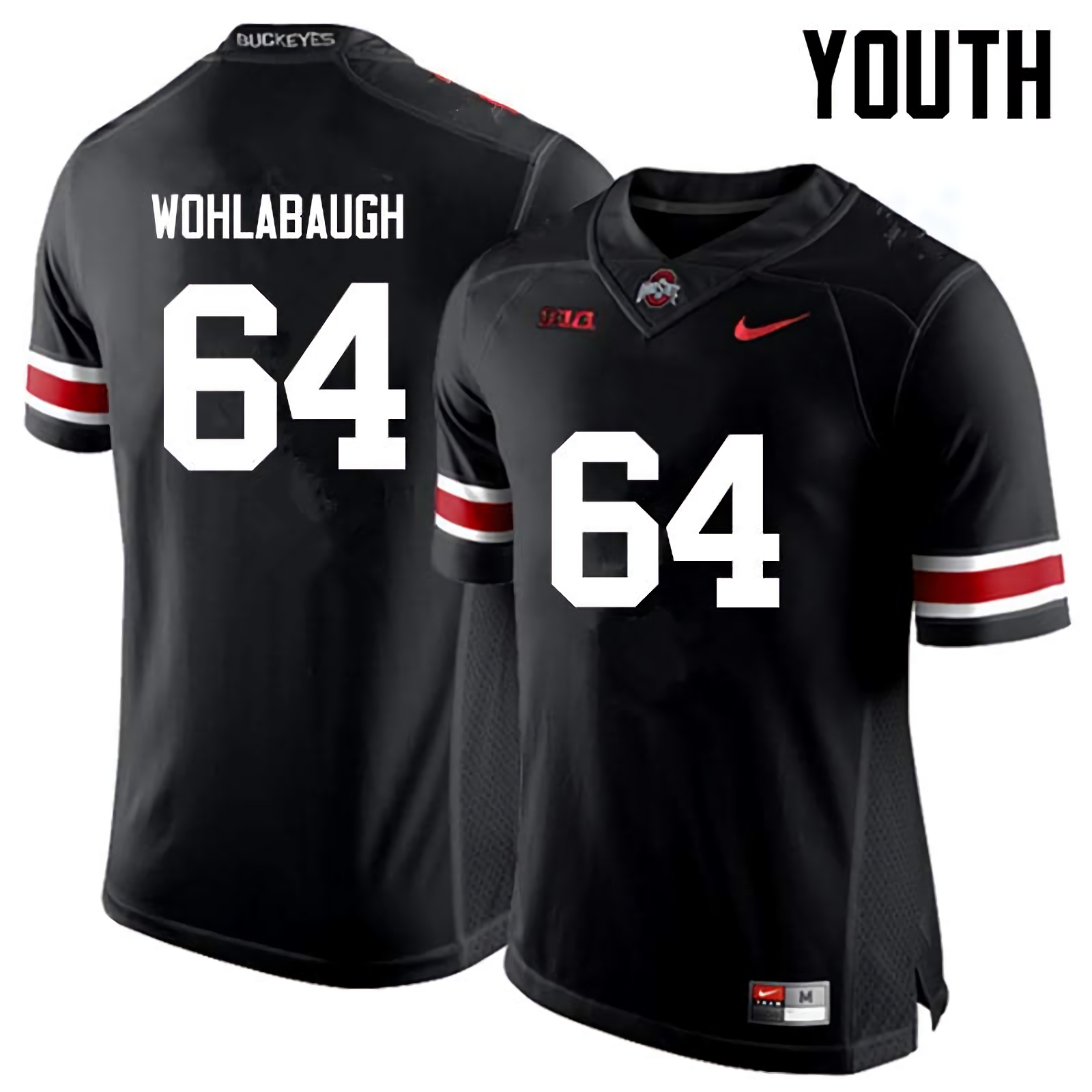 Jack Wohlabaugh Ohio State Buckeyes Youth NCAA #64 Nike Black College Stitched Football Jersey YIW8456BB